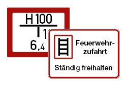 Feuerwehrschilder