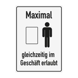 Schilder zum Hygieneschutz