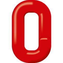 Zubehör Kunststoffgliederkette Stärke: 6 mm | rot