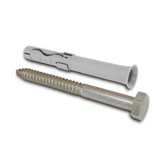 Sepzialdübel mit Schraube für Kipp-Pfosten 