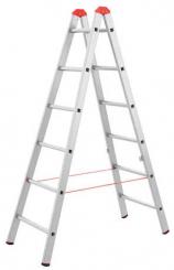 Alu Sprossenstehleiter | 2×6 Sprossen 