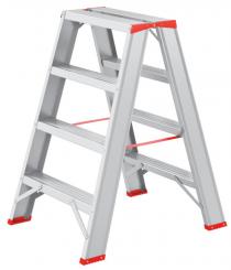 Alu Stufenstehleiter | 2×4 Stufen 