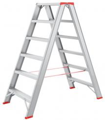 Alu Stufenstehleiter | 2×6 Stufen 
