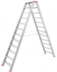 Alu Stufenstehleiter | 2×12 Stufen 