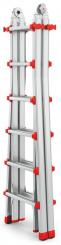 Alu Teleskopleiter | 4×6 Sprossen 