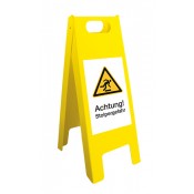 Warnaufsteller WARNFIX gelb, 2-seitig Achtung! Stolpergefahr 