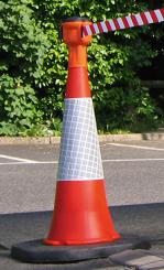 Leitkegel Skipper, Farbe: rot/weiß 