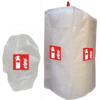 Gitterschutzhaube für Feuerlöscher mit Symbol F001 