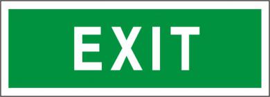 Rettungsschild mit Text "Exit" 