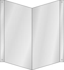 Nasenschild zur Decken-/WandmontageBlanko 