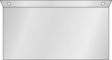 Fahnenschild zur Deckenmontage 