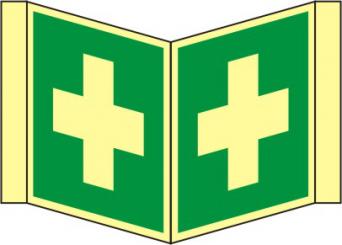 Nasenrettungsschild als Symbol Erste Hilfe nach BGV A 8 