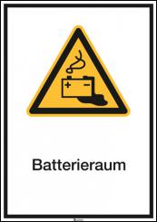 Kombischild BGV A8 [W20] Batterieraum 