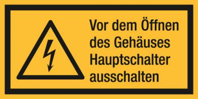 KomKombischild ASR A1.3 [W012]/BGV A8 [W08] Vor dem Öffnen des Gehäuses...etc. 
