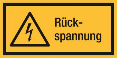 Kombischilder ASR A1.3 [W012]/BGV A8 [W08] Rückspannung 