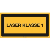 Textschild: Laser Klasse 1 