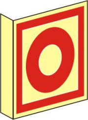 Fahnenschild Brandmelder BGV A 8 / F 08 