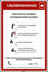 Löschdecken-Einsatz Kunststoff, Länge: 200 mm, Höhe: 300 mm 