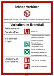 Brände verhüten (DIN 14096), Teil A nach ASR A1.3 