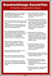 Brandverhütungs-Vorschriften Kunststoff, Länge: 200 mm, Höhe: 300 mm 