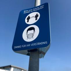 Hygienehinweis - 360 Grad Plakat - DIN A1 