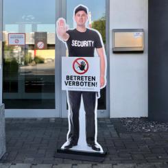 Figur-Aufsteller - BETRETEN VERBOTEN - inkl Outdoor-Fuß 