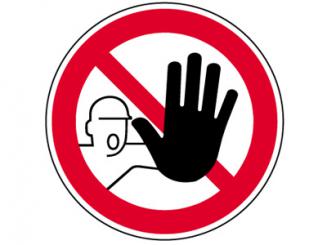 Verbotsschild als Symbol "BGV A 8, P06, Zutritt...verboten" 