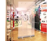 Hygiene-Schutzwand mobile RollUp QuickEasy 