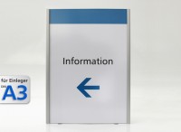 Wandschild System 150F, A3-Hochformat 