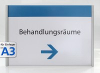 Wandschild System 150F, A3-Querformat 