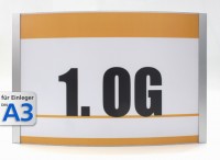 Wandschild System 2012, A3-Querformat 