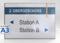 Wandschild System EST, A3-Querformat 