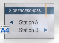 Wandschild System EST A4-Querformat 