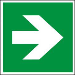 Zusatzzeichen GRÜN als Pfeillsymbol nach DIN EN ISO 3864-3 