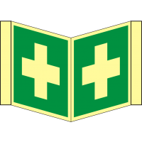 Nasenrettungsschild als Symbol Erste Hilfe nach BGV A 8 