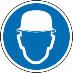 Schild Symbol " M02 , Kopfschutz tragen" 