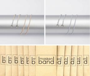 Maskenband Gewachst 5x Grau, 5x Beige 