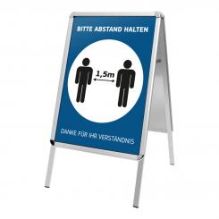 Kundenstopper DIN A1- Hygienehinweisen - Bitte Abstand halten 