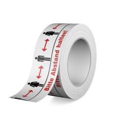 Bitte Abstand halten - Warnband / Klebeband 