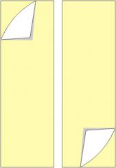 Montagehilfe (doppelseitig klebend) für alle (Alu und Kunststoff) Fahnen und Nasenschilder 