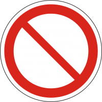 Verbotszeichen P011 