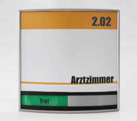 Türschild System PR-2002, mit frei / belegt-Anzeige 