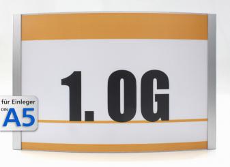 Wandschild System 2012, A5-Querformat 