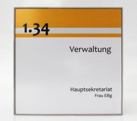 Türschild System PR-CLEANline, 165x165mm, grau 