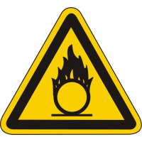 W11 / Warnschild als Symbol Warnung vor brandfördernden Stoffen nach BGV A 8 