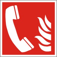 Brandschutzschild Brandmeldetelefon nach ISO 7010 F 006 