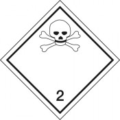 Gefahrgutkennzeichnung Klasse 2 Unterklasse 2.3/Giftige Gase 