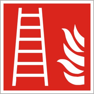 Brandschutzschild Leiter nach ISO 7010 / F 003 