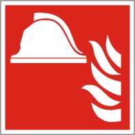 Brandschutzschild Mittel und Geräte zur Brandbekämpfung nach ISO 7010 F 004 