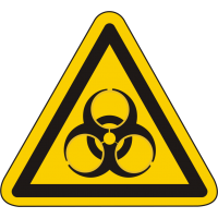 W009 / Warnschild als Symbol Warnung vor Biogefährdung nach ISO 7010 